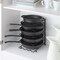 Metal Heavy Duty Kitchen Countertop Cabinet Pantry Pan, Pot Lid, and Pot Organizer Rack Holder